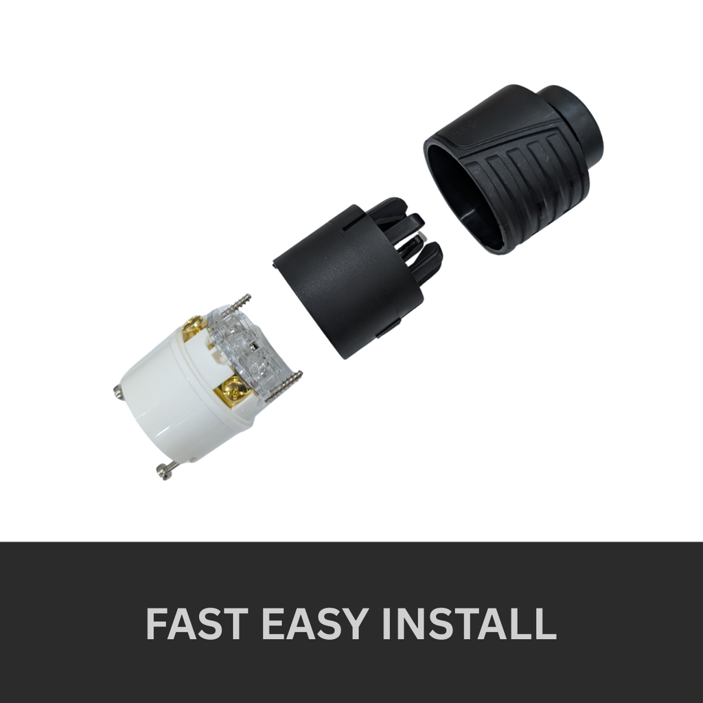 Electrineering 20A 250V 3PH NEMA L15-20R Twist Lock Connector 2423 UL