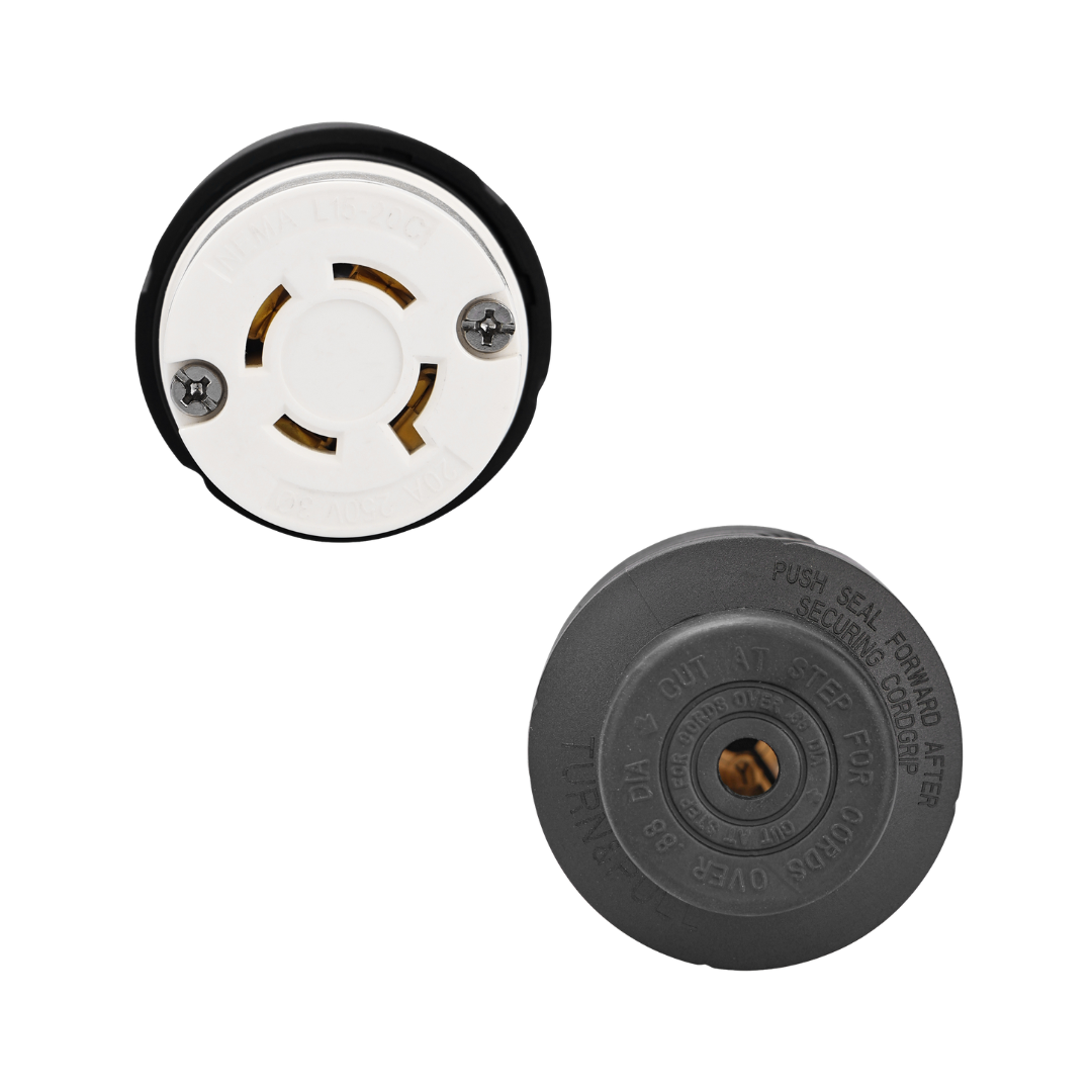 Electrineering 20A 250V 3PH NEMA L15-20R Twist Lock Connector 2423 UL