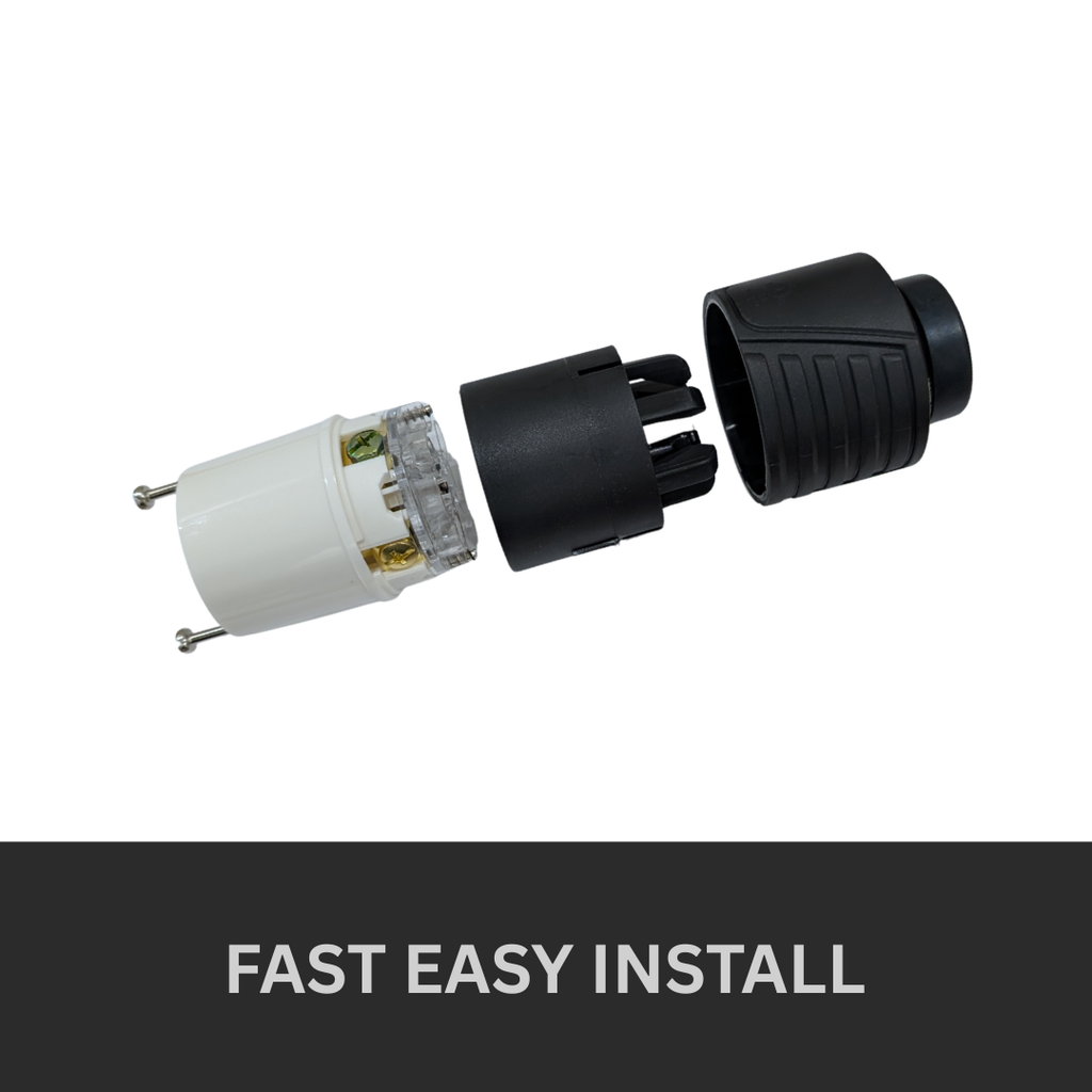 Electrineering 30A 480V 3PH NEMA L16-30R Twist Lock Connector 2733 UL