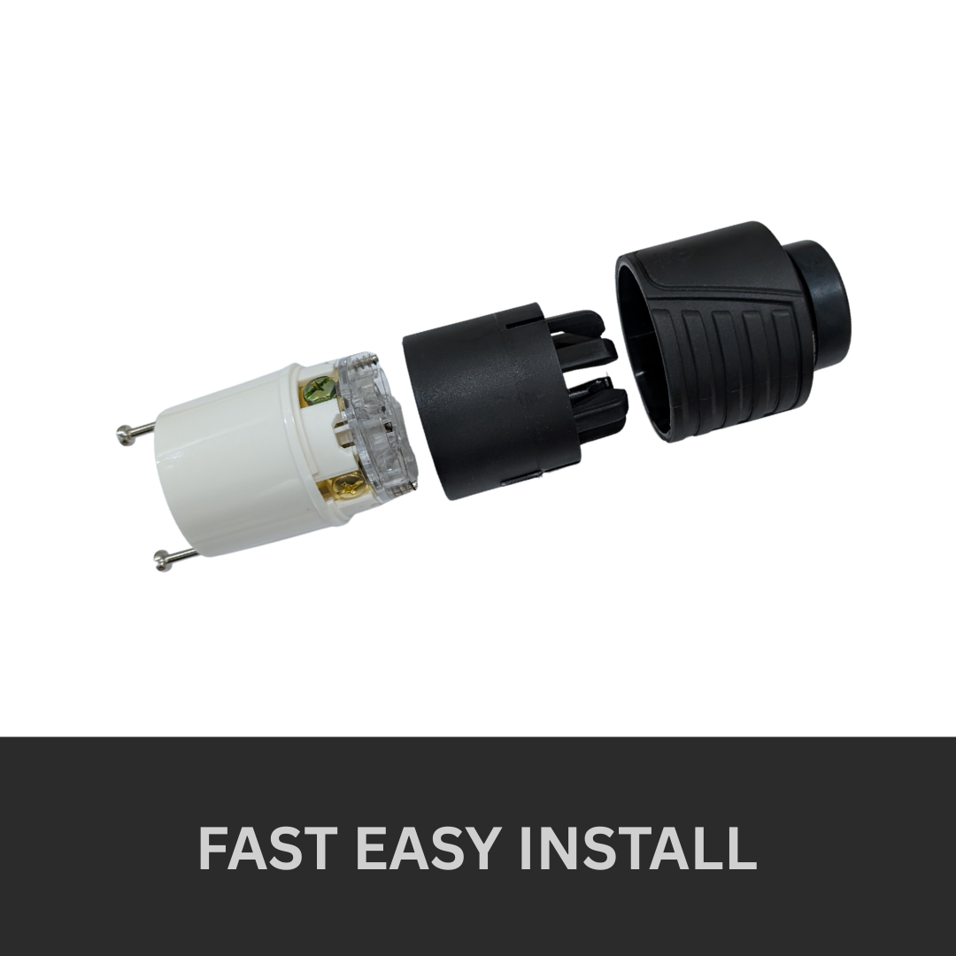 Electrineering 30A 480V 3PH NEMA L16-30R Twist Lock Connector 2733 UL