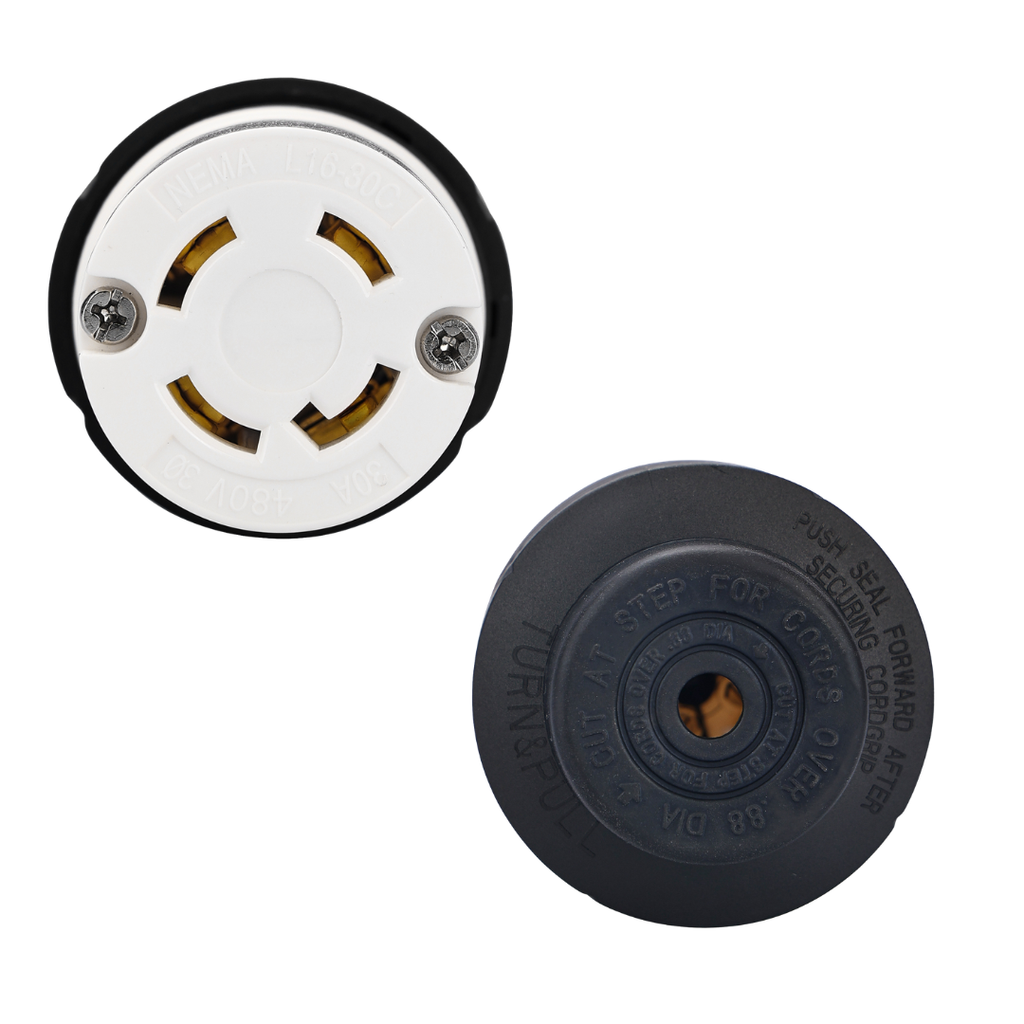 Electrineering 30A 480V 3PH NEMA L16-30R Twist Lock Connector 2733 UL