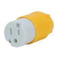 Electrineering™ 15-Amp, 125-Volt, NEMA 5-15R, 2P, 3W, Connector, Straight Blade, Grounding, Yellow 515CV