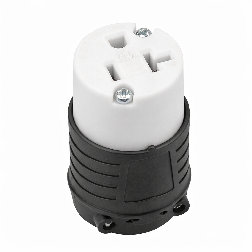 Electrineering 20A 125V NEMA 5-20R Female Connector 5369C ETL Cord End