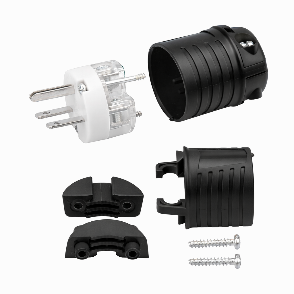 Electrineering™ 15 Amp, 250 Volt, NEMA 6-15P, 2P, 3W, Plug, Straight Blade, Industrial Grade, Grounding 5666C