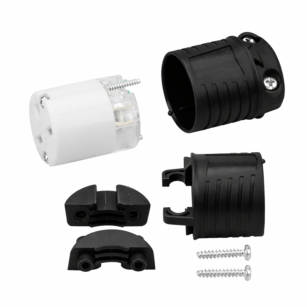 Electrineering™ 15 Amp, 250 Volt, NEMA 6-15R, 2P, 3W, Connector, Straight Blade, Industrial Grade, Grounding 5669C