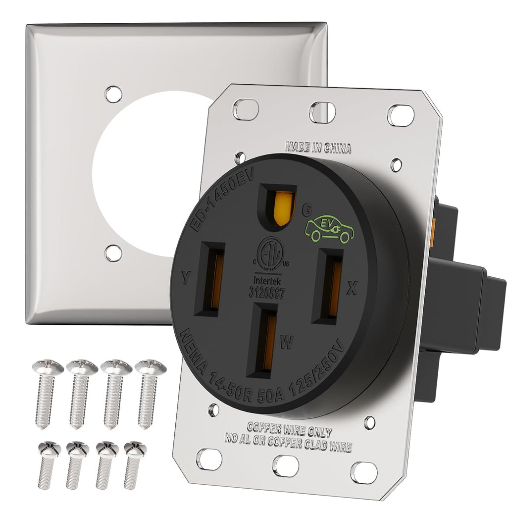 Electrineering 50A 125/250V NEMA 14-50R EV Receptacle 9450A ETL