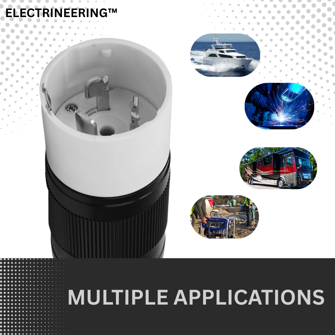 Electrineering 50A 125/250V CS6365C SS2-50P Twist Lock Plug ETL