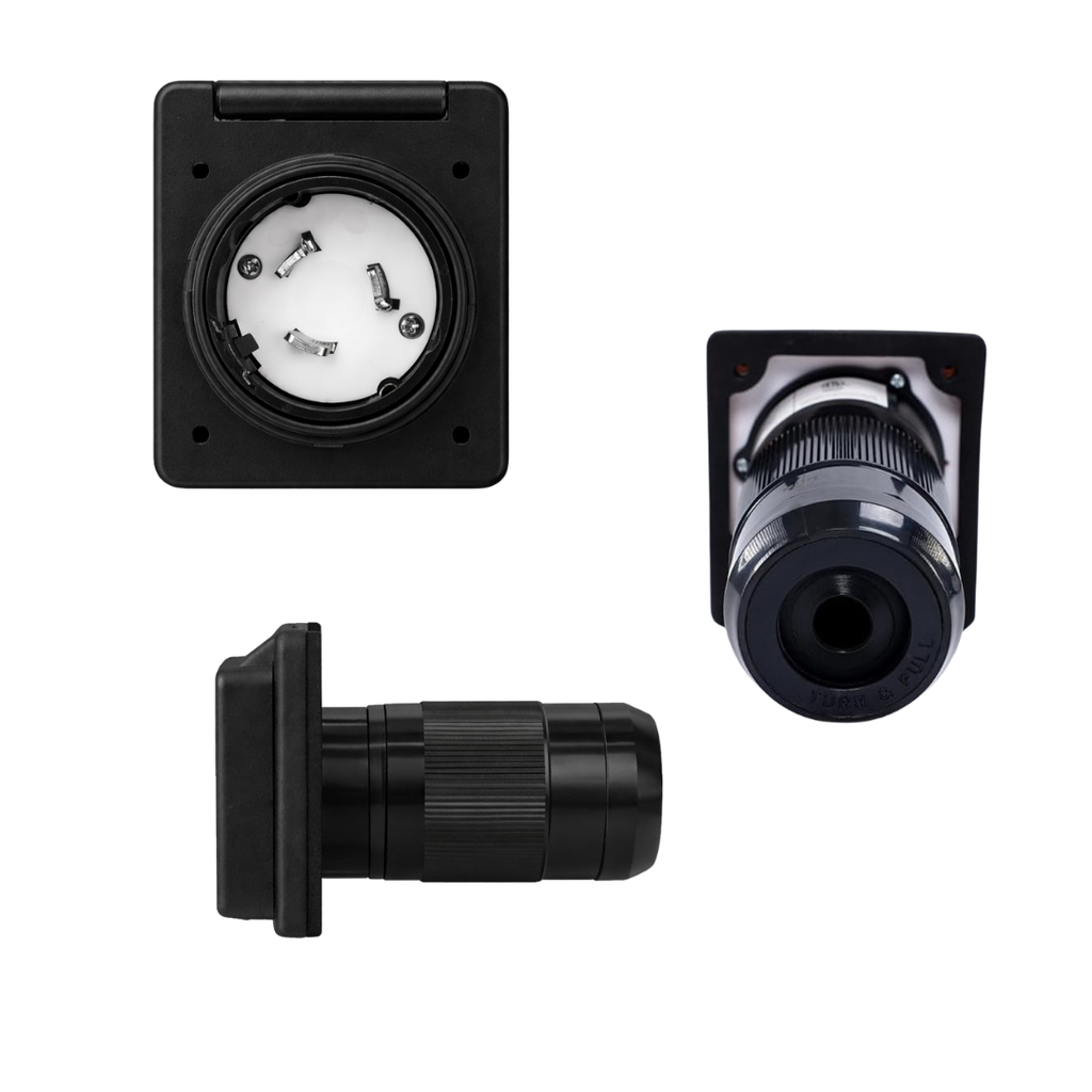 Electrineering 50A 125/250V SS2-50P Water Proof RV Power Inlet ETL
