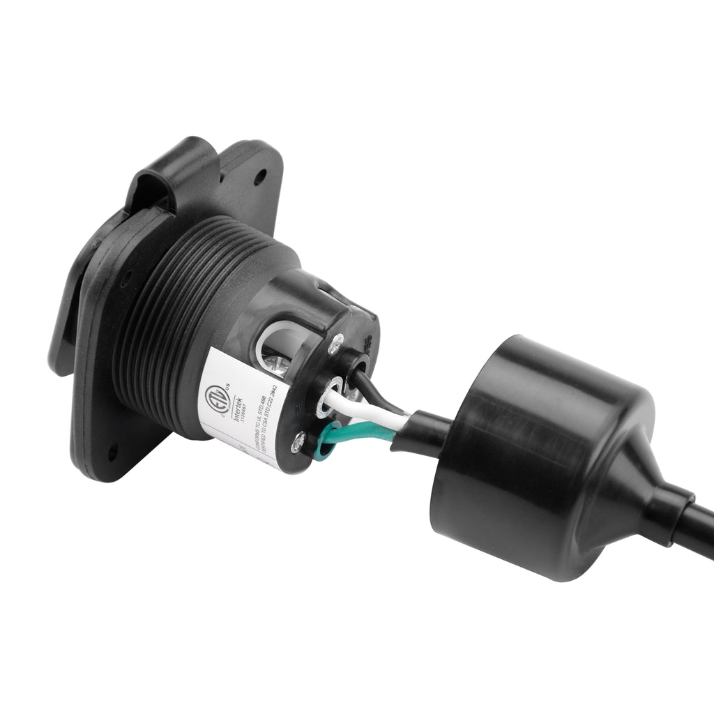 Electrineering 15A 125V NEMA 5-15P RV Shore Power Inlet ETL